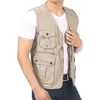 Spring Autumn Man Casual Vest With Multi Function Pockets Design Waistcoat Male V-neck Herringbone Gilets Men Leisure Vests 4XL 211111