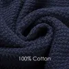 ルーラ男性春カジュアル100％コットン暖かいセータープルオーバー秋ファッション3D幾何学的ソフトジャンパープラス210918
