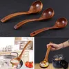 Spoons Long Handle Tableware Utensils Ramen Soup Scoops Wooden Spoon Kitchen Supplies Natural