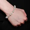 Rapper ketting hiphop ijsjes uit sieraden luxe designer ketting diamant armband goud zilveren mode -accessoires223x