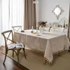 Tovaglia Tapete in cotone e lino Anno per nappe de table Copri nappa Tafelkleed mantel mesa 211103