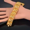 Ссылка, падение цепи 22 мм ширина коренастый большой широкий браслет для женщин / мужчин золотой цвет эфиопский ювелирные изделия африканский браслет арабский свадебный подарок