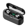 Fones de ouvido sem fio Bluetooth V5.0 F9 Earbuds Microfone Tws Esportes Fone de Ouvido LED Digital Power Display à prova d'água