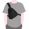 Manlig Casual Triangle Wearable Sports Bröst Walkie Talkie Väska Justerbar Rem Polyester Slitstakt Taktik Praktisk Outdoor Q0705