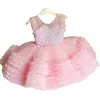 pink puffy princess dresses