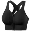 De vlinder-vormige cross-schouderriem vest sport rits bh zonder stalen ring verzamelt yoga dames naadloze ondergoed outfit