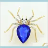 Unique Design Spider Cz Diamond Brooch Attractive Crystal Pin For Women Men Fine Jewelry Gift 9Iopx Pins Yhgd0