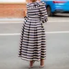 민족 의류 여성을위한 빈티지 아프리카 드레스 가운 Vetement Femme 2021 가을 Dashiki 긴 맥시 드레스 의류 아프리카 패션 레이디