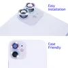 Vetro temperato per lenti per iPhone per iPhone 12 6.1 '' / iPhone 12 Mini 5.4 '' / iPhone 11 6.1 '', [2 confezione] Diamond glitter anello anello copertura cerchio donna