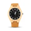 Wristwatches Wood Men's Watch Men Fashion Watches Unique Wooden Clock Saat Reloj Hombre Erkek Kol Saati