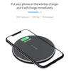 K8 Qi Wireless Charger Pad Alloy Metal Materiaal 10W snellaad Dock Universal voor smartphones met retailbox