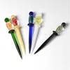 DHL Smoking Glass Wax Oil Dab Dabber Tool 5 Tipi Dry Herb Tobacco Rigs Nail Pipe Accessori per Water Bong Quartz Banger