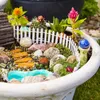 Dekorativa föremål Figurer 100 cm Handgjorda hantverk Träfäktning Träbarriär DIY Mini Landscape Fairy Garden Miniatures Tillbehör