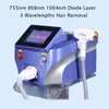 Professional 755nm 808nm 1064nm diode laser body hair removal machine Whitening skin rejuvenation beauty salon use