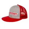 Cappello a rete a tesa piatta regalo regalo prevalente promozione copricapo popolare cappello da camionista snapback chiudi cappelli da baseball personalizzati