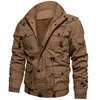 남성 겨울 양털 재킷 따뜻한 후드 코트 열 두꺼운 겉옷 남성 군사 자켓 남성 공군 파일럿 카르고 육군 코트 Y1109