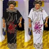 Etniska kläder 2021 afrikanska modeklänningar för kvinnor Klassiska Dashiki Gratis storlekstryck Lös lång klänning