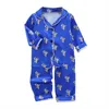 Automne bébé enfant pyjamas ensemble garçons filles à manches longues enfant chemisier haut pantalon vêtements de nuit enfants chemises de nuit enfants Pyjamas23 210908