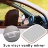 Universal Sun Visor Auto Vanity Mirrors Electric Dimmable LED Light Baby Car Mirror With Touch Screen Interior Accessories