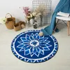 Tapis Bohème Mandala Tapis rond Chaise d'ordinateur Tapis de sol Décor à la maison Chambre d'enfants Enfants Jouer Tente Zone Doux