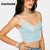 Sommar Sexig Velvet Kvinnor Solid Bodycon Toppar Lady Beach Short Camis Tank Pure Chic Spaghetti Strap Ropa Mujer 210413