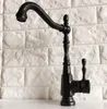 Basin Faucets Bathroom And Cold Faucet Swivel Spout Black Bronze Deck Mounted Vessel Sink Vanity Water Taps Tnf386