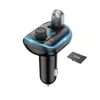 Dual USB Car MP3 PD 3.1A Fast Charger Bluetooth 5.0 FM Nadajnik Bezprzewodowy Zestaw HandsFree Audio z pakietem detalicznym
