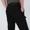 Pantalones militares del ejército delgado pantalones de carga tácticos hombres impermeables pantalones transpirables de secado rápido masculino casual delgado pantalón inferior 4xl 211013