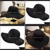 Stingy Hats Caps Hats, Scarves & Gloves Fashion Aessorieswomen Sun Protection Wide Brim Hat Elegant Ribbon Band Travel Beach Aessories Bowkn