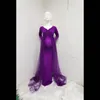 임산부 드레스 POROGRAPIN PROPS 임산부를위한 어깨없는 임신 긴 드레스 Maxi Gown Baby Showers Po Shoot C32436449