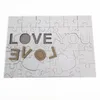 Party Gift MDF Sublimation Puzzle LOVE Irregular Jigsaw 9.84*7.08inch Thermasl Transfer Blank Puzzles Customized Creative Kids Toys A02