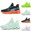 Hotsale Non-Brand men women running shoes black white green volt Lemon yellow orange Breathable mens fashion trainers outdoor sports sneakers 39-46