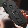 Fodral för Samsung Galaxy A02 A21 A31 A41 A51 A71 5G A12 A13 A52 A72 ShockoProof Case Car Magnetic Ring Inbyggd Kickstand Back Cover