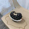 Meninas doces amam bolsas de coração Princess Bag Designer Luxo Dia dos Namorados Crianças Cadeia de Pearl Crianças Met de Metal Mensageiro Bolsas de Mensageiro 962 V2