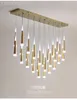 LED Chandelier Lamp can be used for restaurant living room, lobby bar, modern long Chandeliers lighting with multiple colors