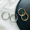 Afshor Fashion Gold Color Beversize Charm Hoop Ear для женщин Широкий Большой Металлический Круглый Круг Серьги Серьги Винтажные Ювелирные Изделия Гиф