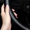 3D Embossing Carbon Fiber Leather Car Steering Wheel Cover For Bmw E90 E36 E60 X1 F22 F21 E46 E39 E30 f20 E87 E92 X5 E34 M Sport J220808