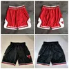 2021 Team Basketball Short Just Don Mesh Year Of The Rat Sport Shorts Hip Pop Pant med fickdragare Sweatpants Black Blue Red Green Mens