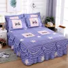 Ruffle cama na moda cama de cama doméstica para múltiplo tamanho colchão colchão de boa cama capa com fronha f0067 210706