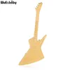 Spille, spille Wulibaby Chitarra in acciaio inossidabile per donna Uomo Strumento musicale Spilla casual a 2 colori Regali per spille