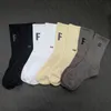 essentials Chaussettes de Mens Sports Bas Saison Classic Lettre Streetwear Hip Hip Hop Hop 3 Paris / Box Coton Chaussette Grossiste