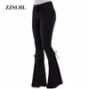 Jeans Femme XS-4XL Femmes Été Élastique Plus Casual Casual Slim Loose Mom Loam Denim Bow Boot Pantalon 2021