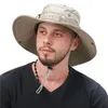Femmes uv randonnée d'été safari boonie extérieur chasse large hapte imperméable seau panama hommes brim protection de la protection des chapeaux