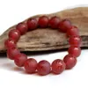 Agate rouge gravée Namo Amitabha brins Bracelet élastique perlé 10mm 12mm 14mm perles bouddhistes chantant écritures Bracelets Reiki guérir bouddhisme Religion bijoux