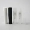 100pcs/lot Empty 2ml Clear Black White cute plastic mist spray perfume bottle 2CC small promotion sample atomizer