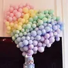 100 stks 10 inch macaron snoep pastel snoep latex ballonnen kinderen verjaardagsfeest helium baloons baby shower bruiloft decoratie 210626