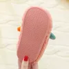 Winter Baby Home Slippers Pluche Warm 1-4 Jaar Jongens Meisjes Katoenen Schoenen Indoor Anti-Slip Kids Cartoon Furry Slides Soft Bottom 2111119