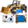 E5 de controle remoto Tractor Shovel Toy, carro elétrico/RC, Bulldozer, 2,4g de engenharia de 5 canais, com luzes sonoras de simulação, presente de aniversário de Natal, useuu