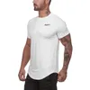 Nuovi uomini manica corta maglia t-shirt estate palestre abbigliamento moda fitness bodybuilding maglietta attillata uomo slim fit maglietta homme 210421