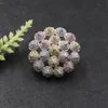 Pins, Brooches Lanyika Fashion Jewelry Exquisite Full Ball Crowd Brooch Pin For Engagement Wedding Micro Paved Zircon Gifts